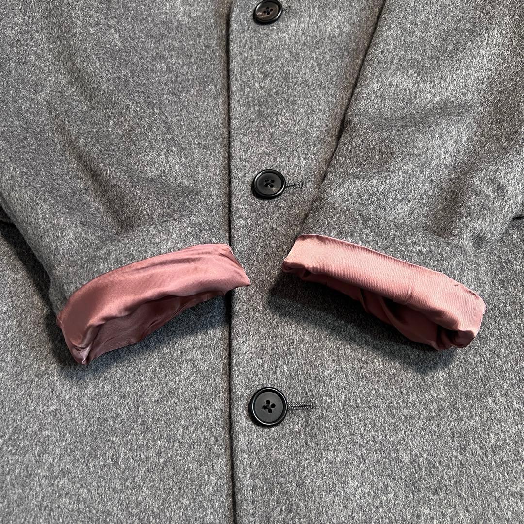 【極美品】ポールスミス カシミヤ100% チェスターコート グレー L