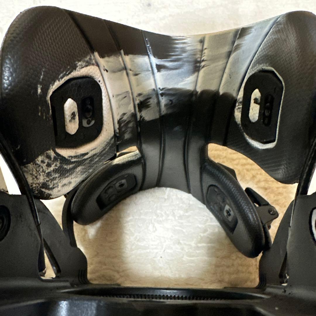 FLOW スノーボード ビンディング ブラック/ホワイト　FUSE サイズＬ