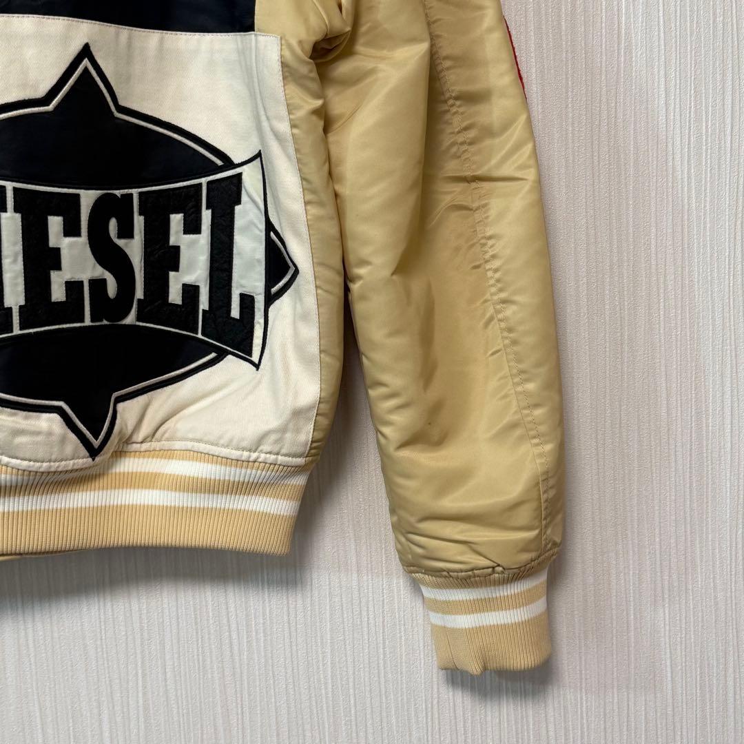 沖*三様 美品 DIESEL スタジャン レーシングジャケット ワッ