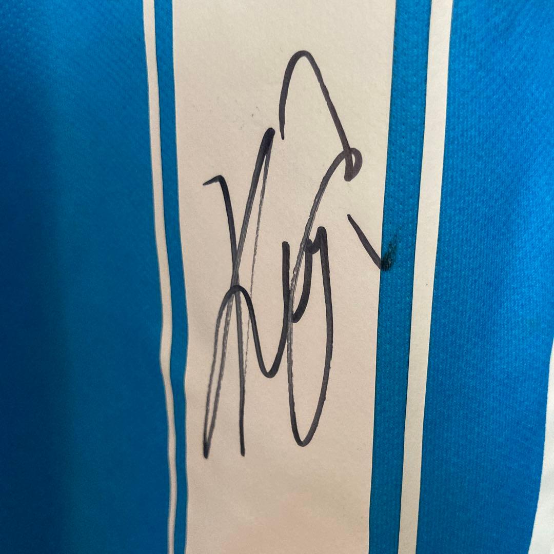 横浜FC サッカーユニフォーム 2007-2008 三浦知良 11 サイン入り