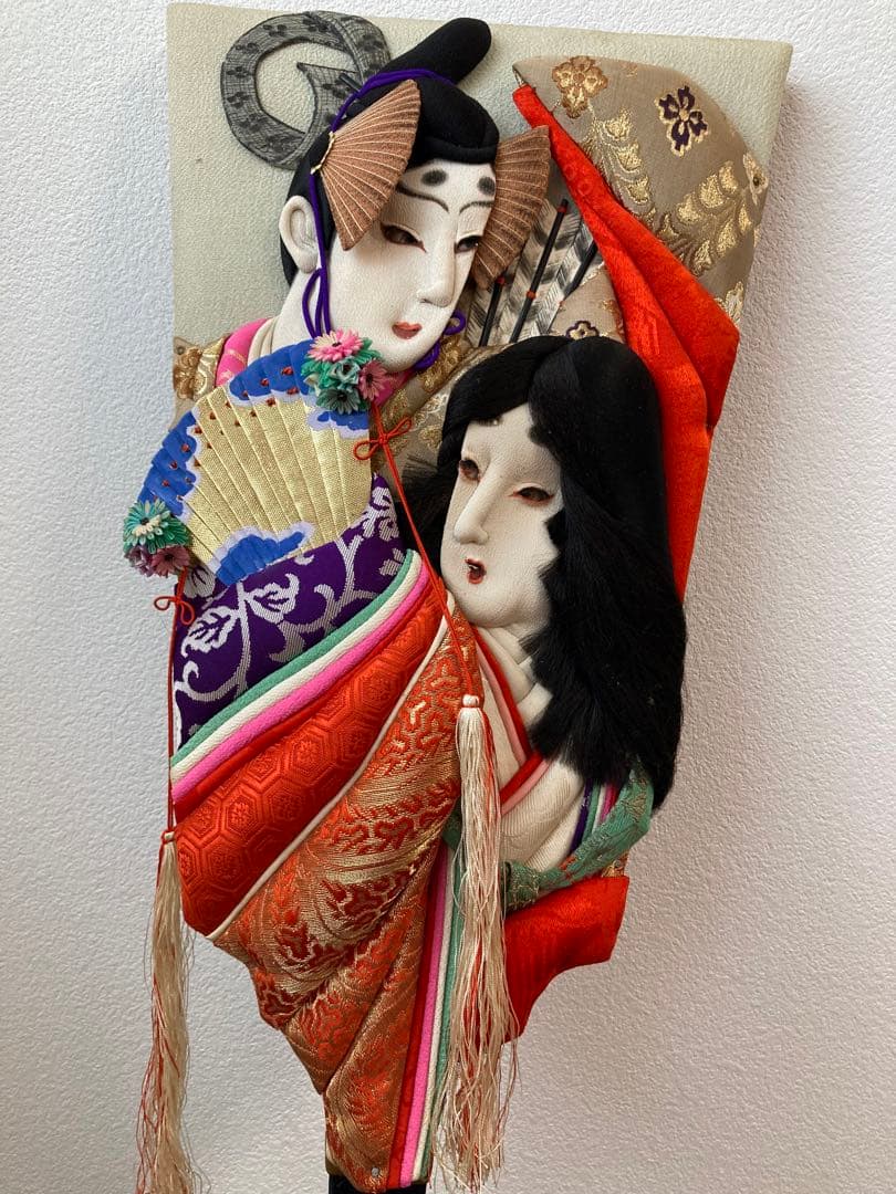 《木箱あり》　御羽子板　高級　押絵羽子板　　昭和レトロ　民芸品　日本　伝統