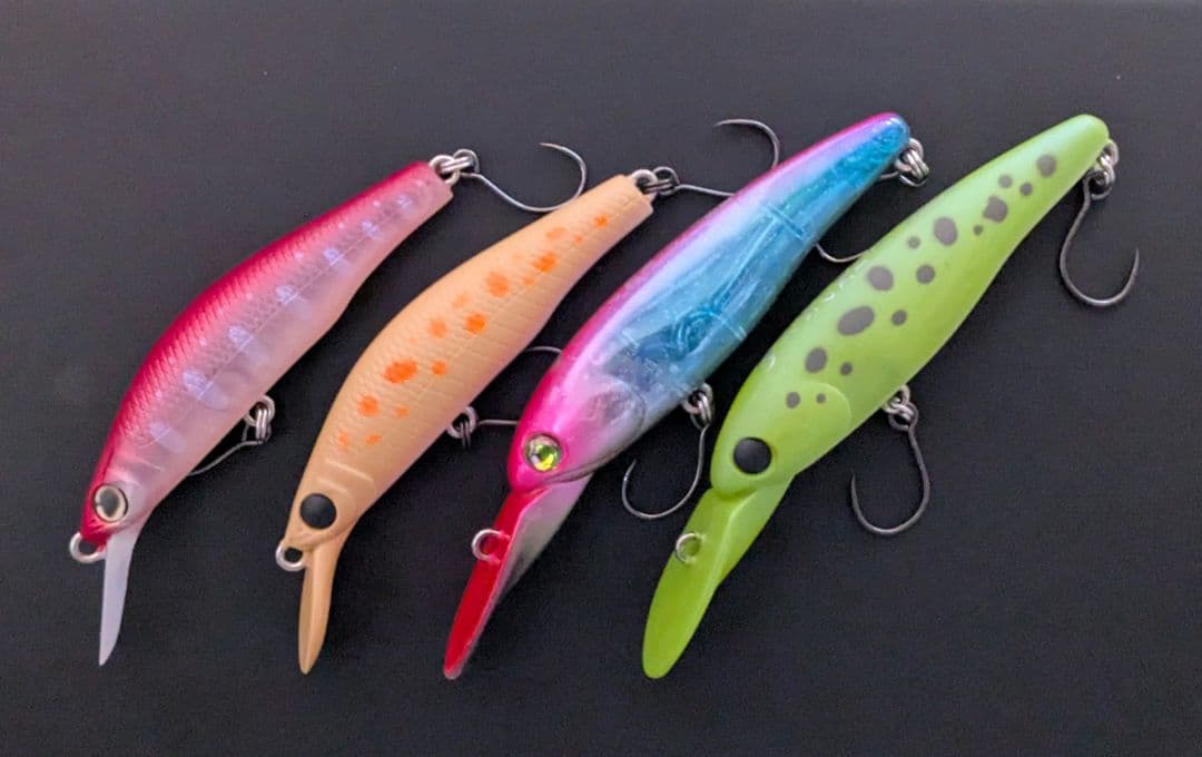 ハルシオンシステム デンス 60S 月虫66MD エリアトラウト ミノー 管