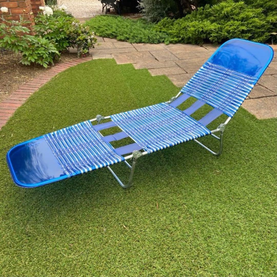 昭和レトロ　ビーチベッド　チューブベッド　サマーベッド　コット