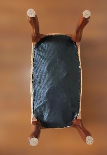 【英国製クラシック】猫脚×ゴブラン生地 スツール アンティーク