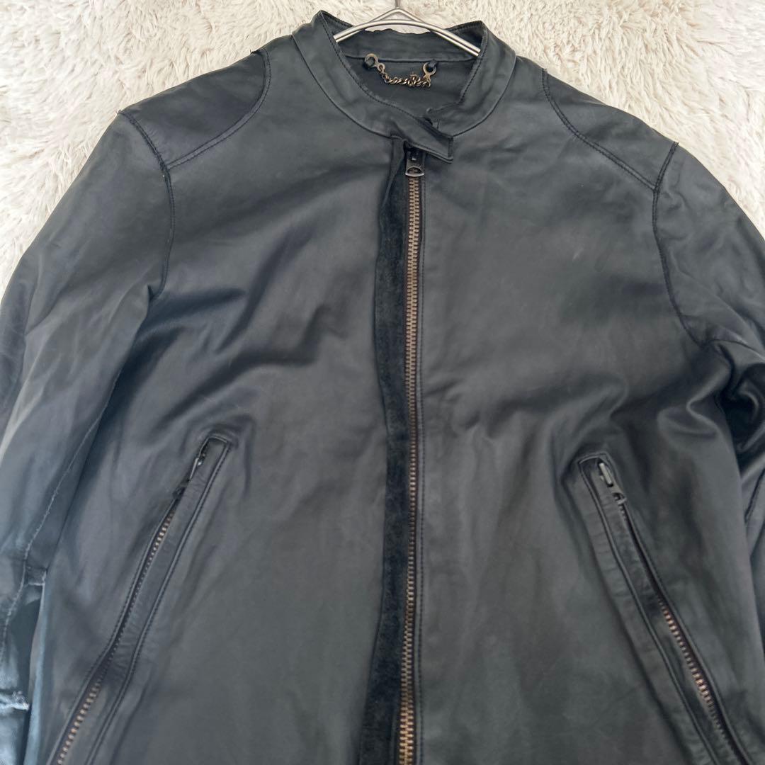 Sisii シシ レザージャケット ライダース シングル XS GACKT 牛革