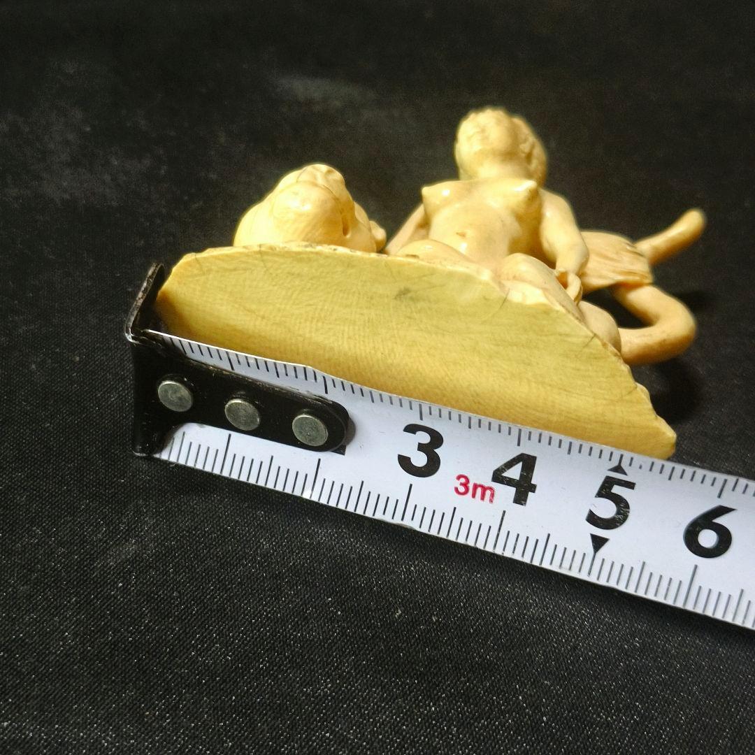 裸女像 彫刻作品 縞模様天然素材 手彫り 無銘 時代物 コレクター放出美品 置物