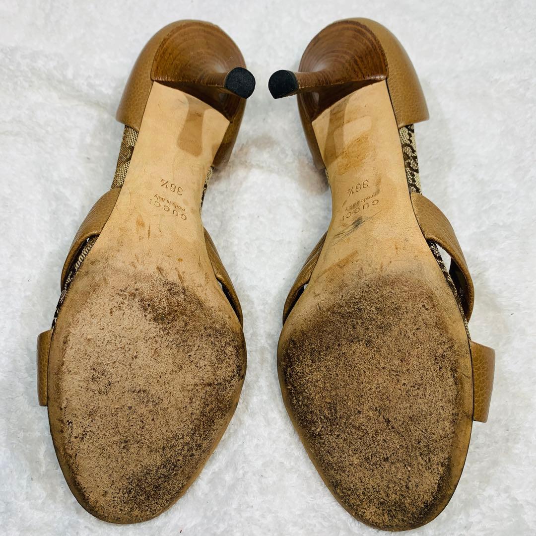 ⭐️美品 GUCCI サンダル ミュール　GG柄　36.5(23.5cm)