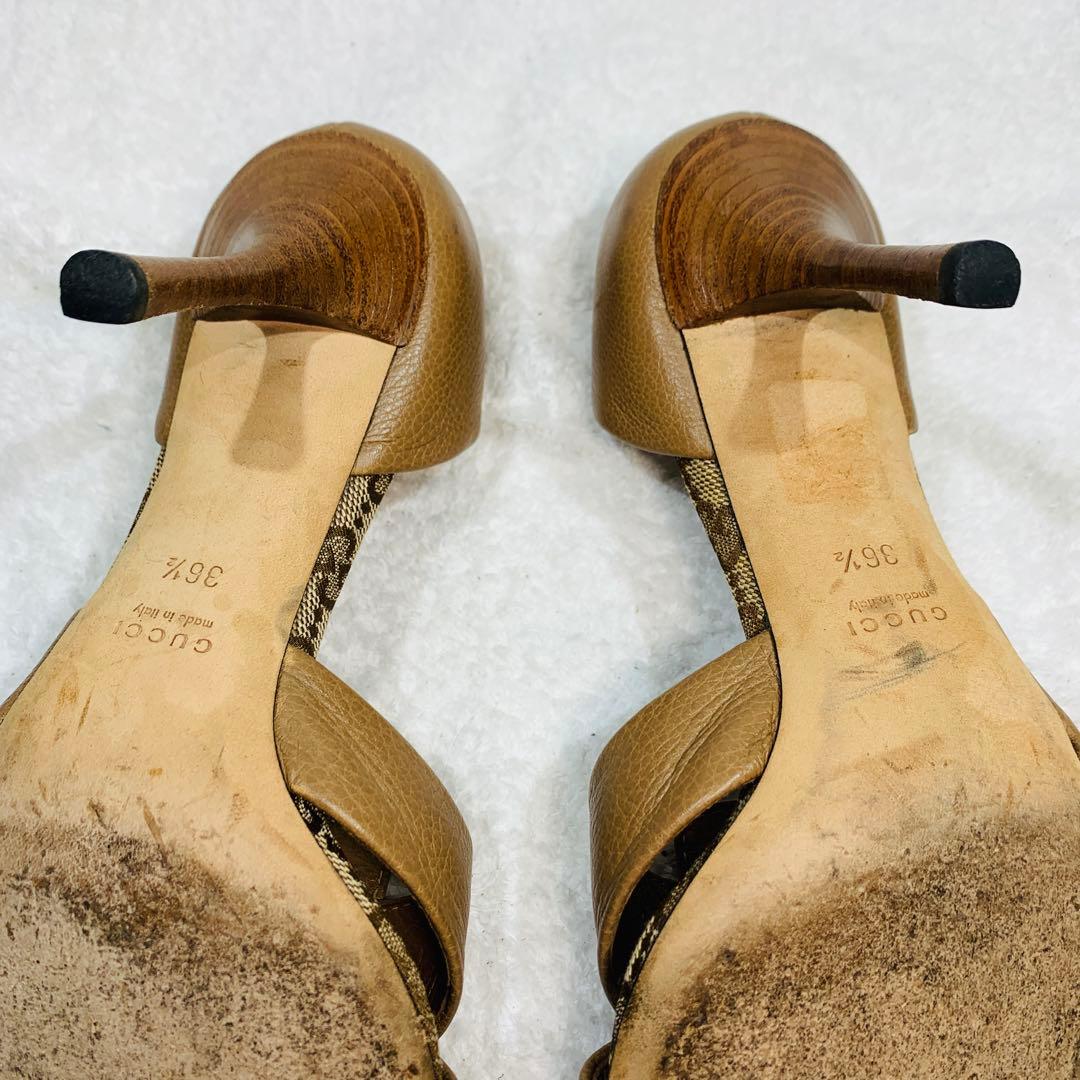 ⭐️美品 GUCCI サンダル ミュール　GG柄　36.5(23.5cm)