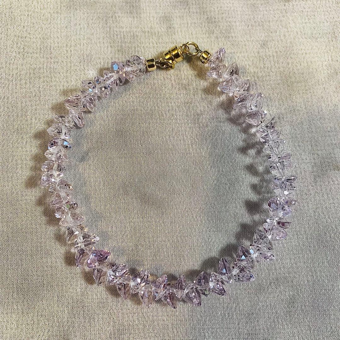 J＊K様 ブレスレット 宝石質 ローズアメジスト マグネット式