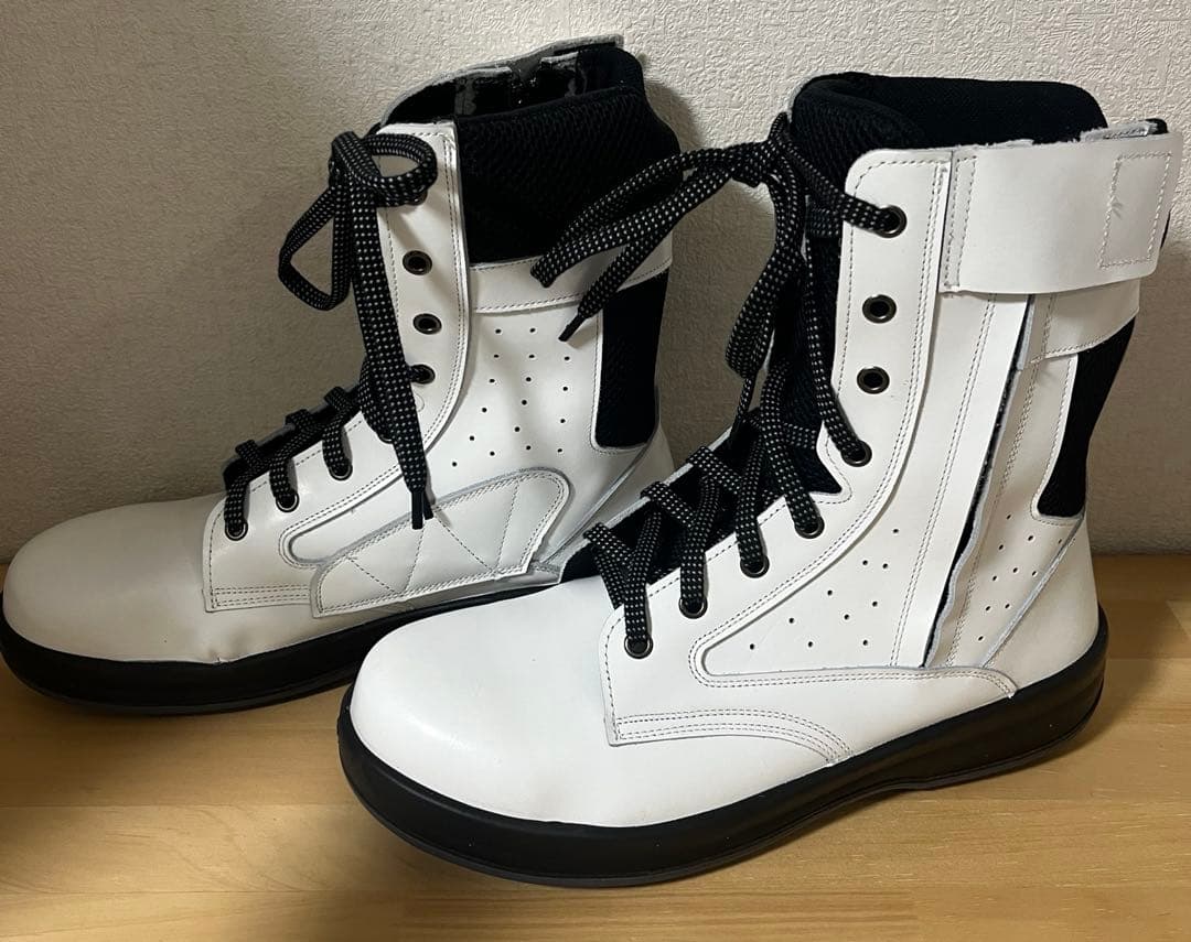 シモン simon 安全靴 WS33C 白革 25.5cm