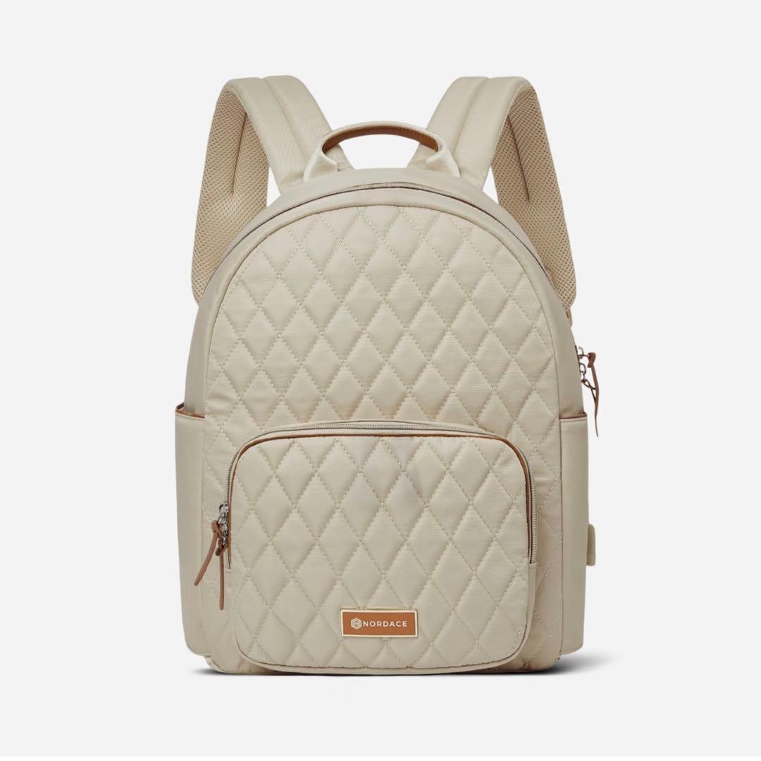 未使用♡ Nordace リュック ベージュ 人気 PC収納 防水 USBポート