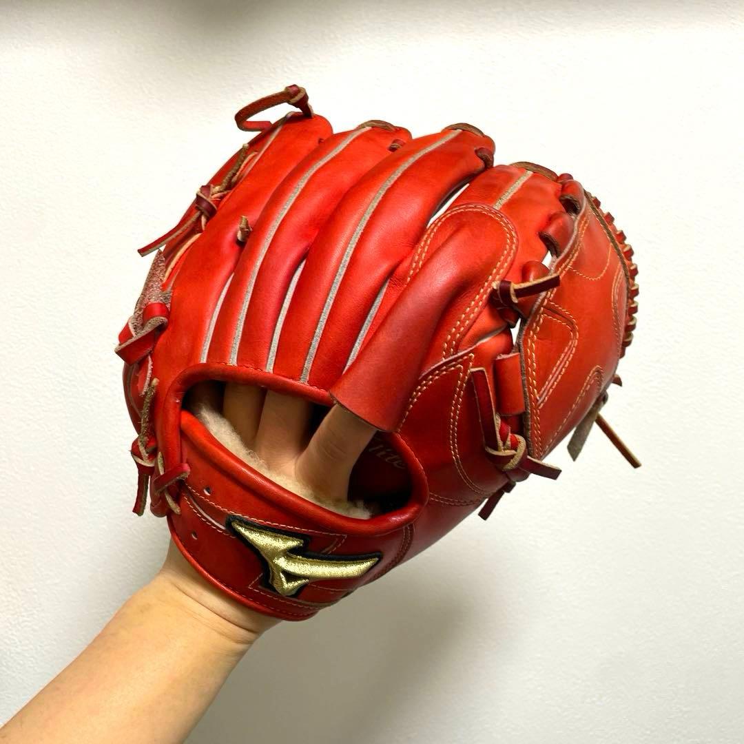 ミズノ グローバルエリート 型抜群 即戦力 極美品 硬式 投手用グローブ
