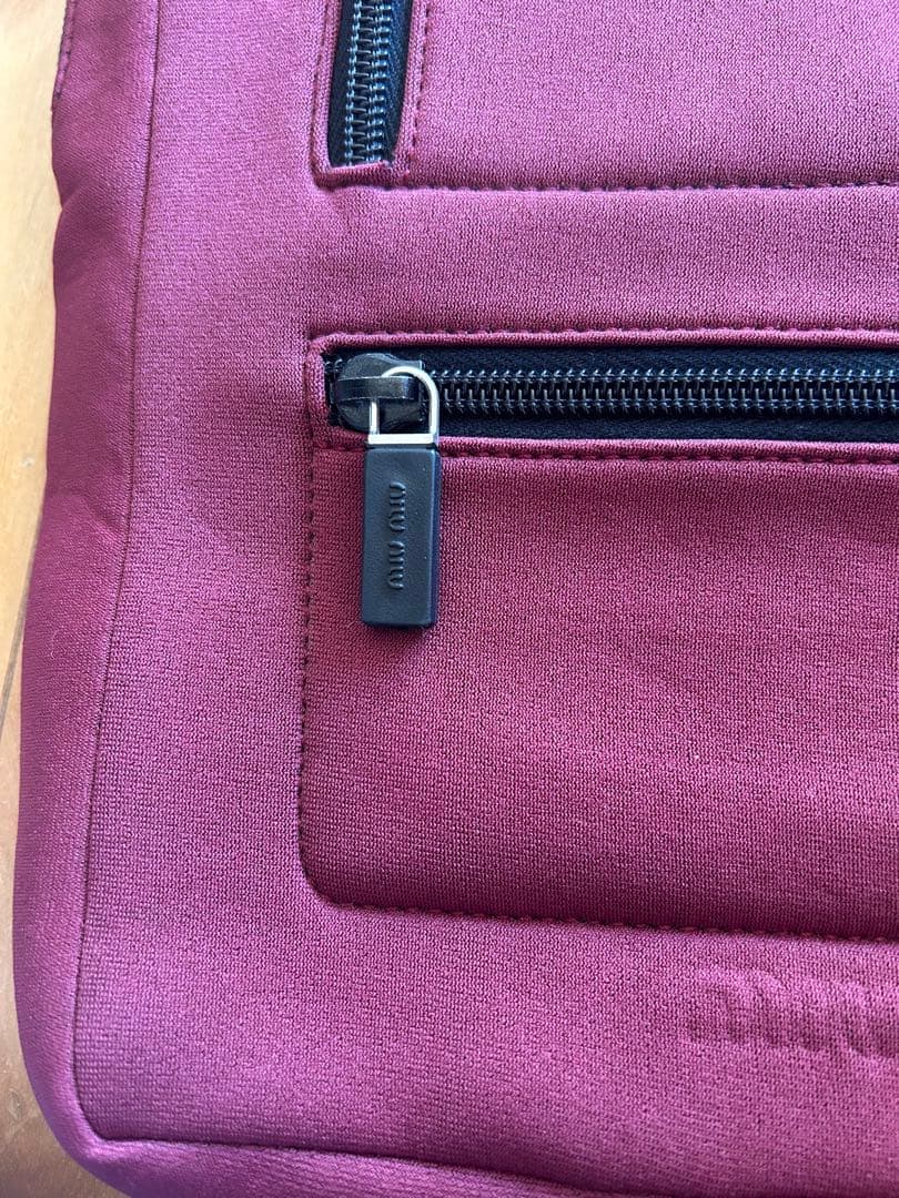 miumiu 希少 ボンディングリュック archive 90s ワインレッド