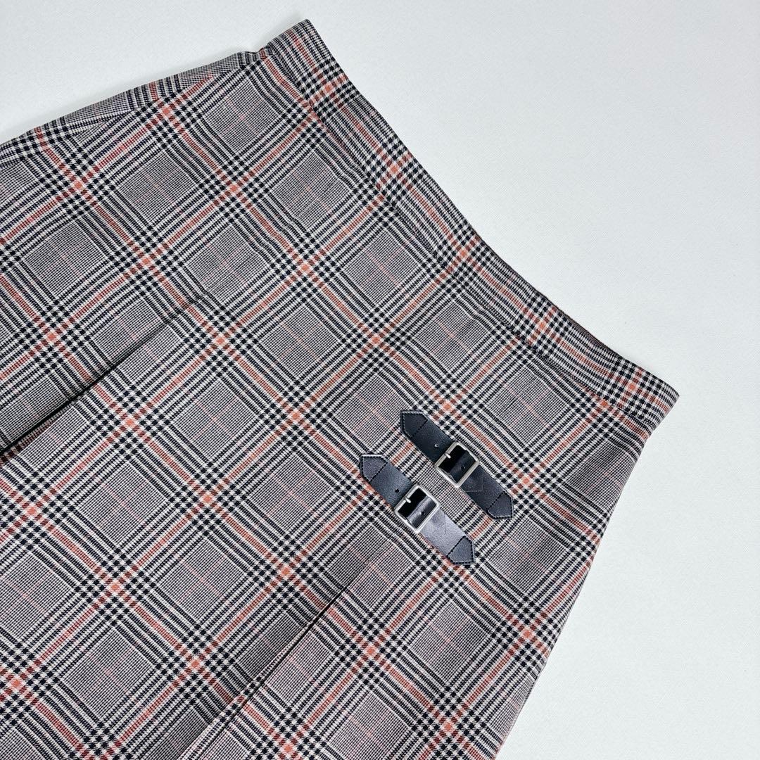 ペッパピグ 様専用 loin. チェック柄 ミニスカート バックル プリーツ