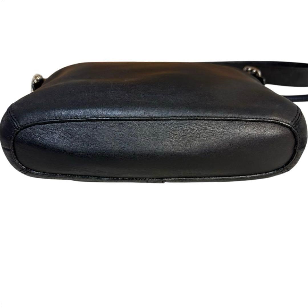 OLD COACH 　グラブタンレザー　ショルダーバッグ　ヴィンテージ　黒