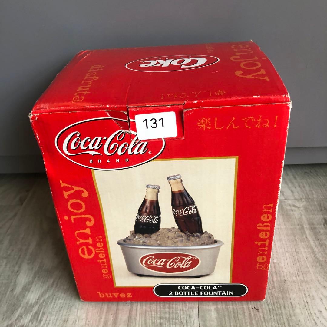 アメリカUSAビンテージコカコーラボトル2本クーラーボックスディスプレイ置物