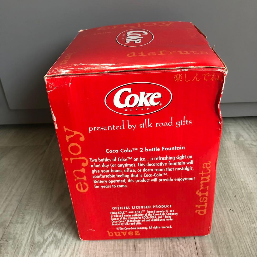 アメリカUSAビンテージコカコーラボトル2本クーラーボックスディスプレイ置物