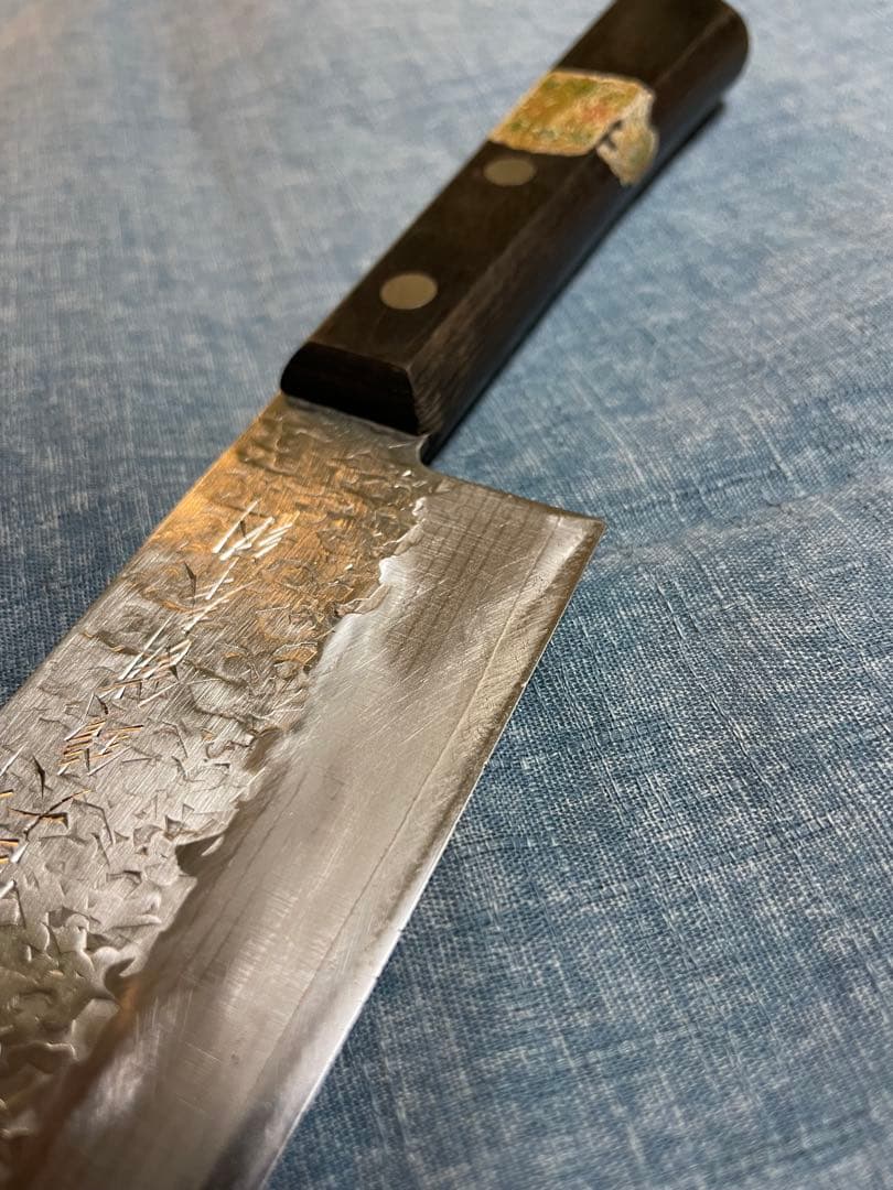 昭和56年製ヴィンテージダマスカス菜切包丁