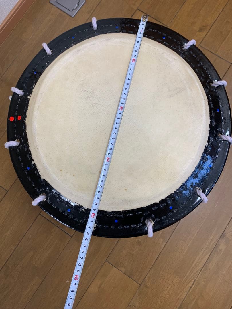 桶胴太鼓　和太鼓　W45.5cm 約5.2キロ　担ぎ桶太鼓　現状品