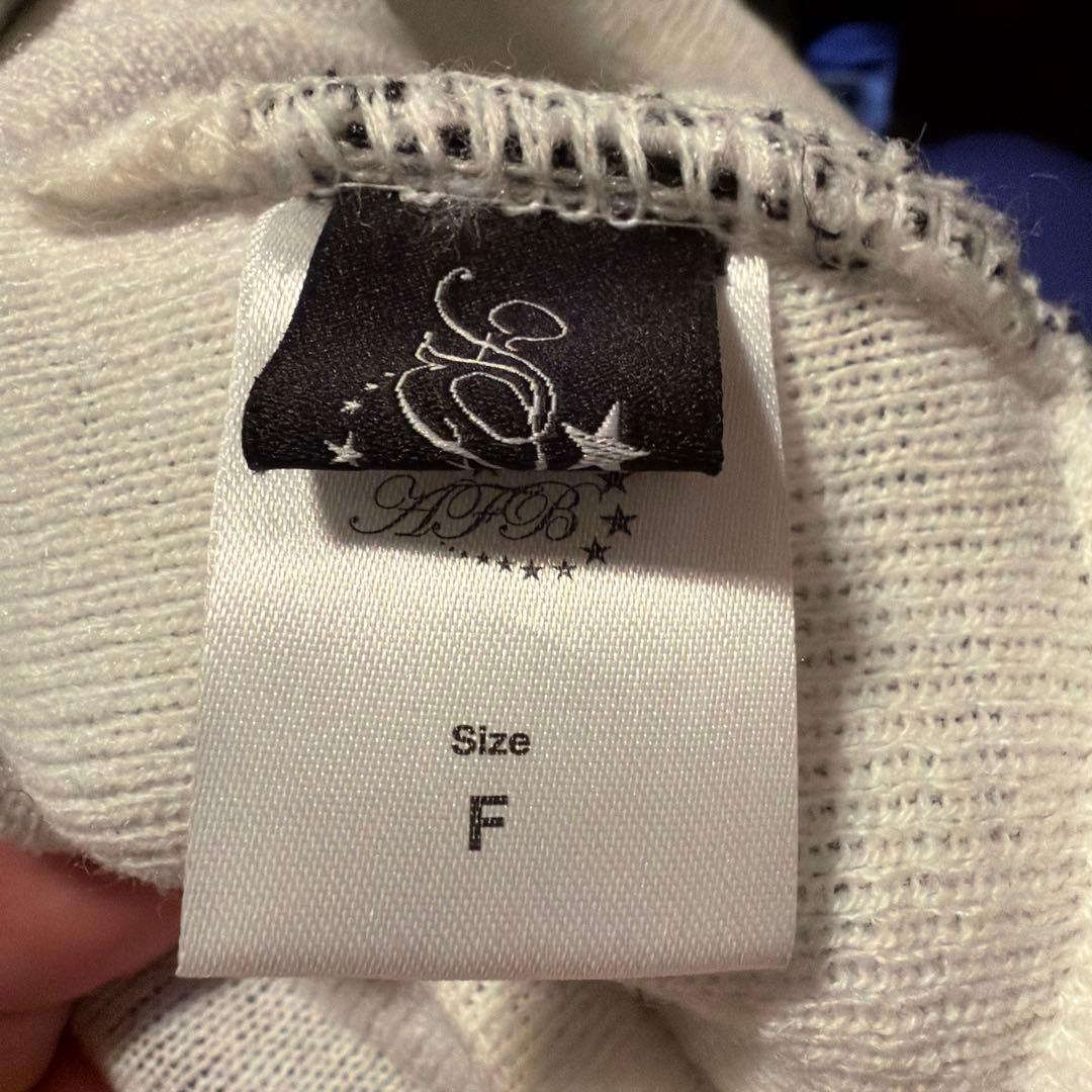 AFBビーニー　ホワイト 星刺繍 Fサイズ　入手困難