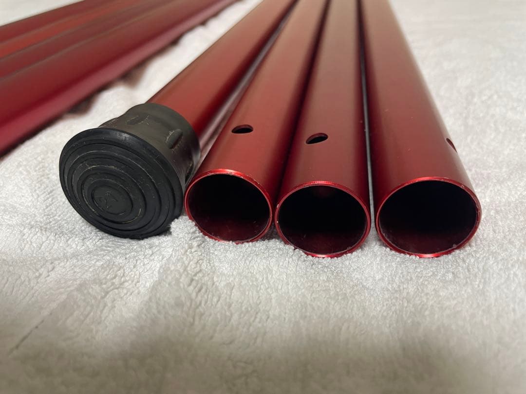 おまけ付【中古品】TP-001RDウイングポールレッド280×2本／スノーピーク