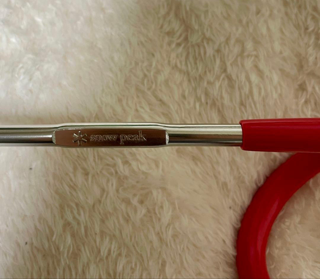 おまけ付【中古品】TP-001RDウイングポールレッド280×2本／スノーピーク