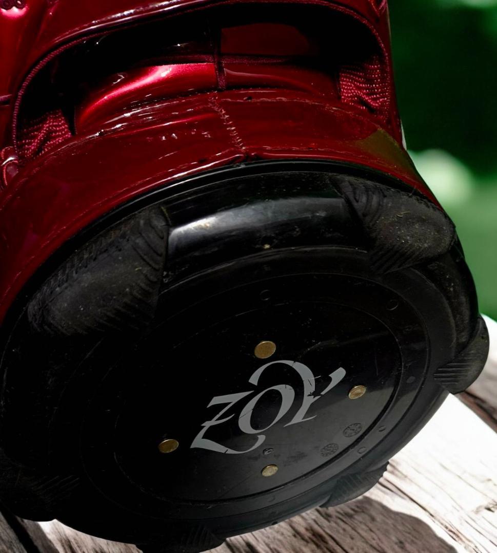 ZOY(ゾーイ)エナメルキャディバッグ 赤 ゴルフキャディバッグzoy赤白