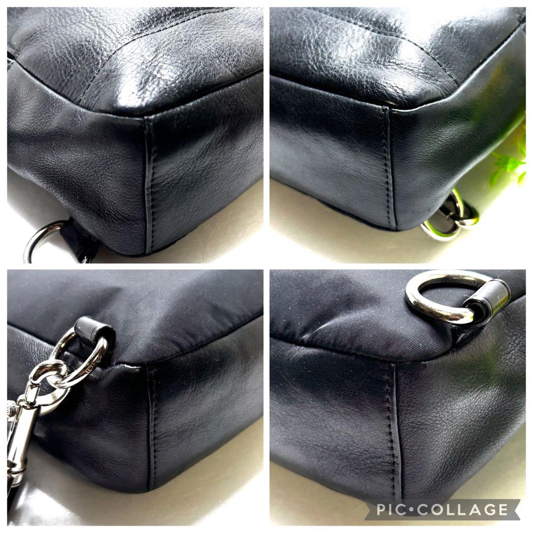 COACH レザー スリングバッグ クロスボディ 黒 ブラック F71751
