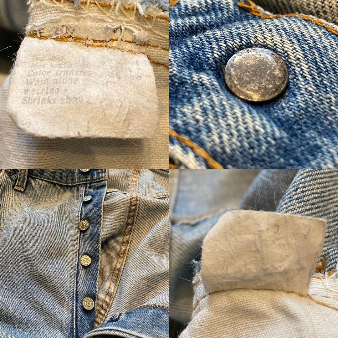 70s 80s リーバイス 501 66後期 赤耳 無刻印 ノーリペア L♦︎