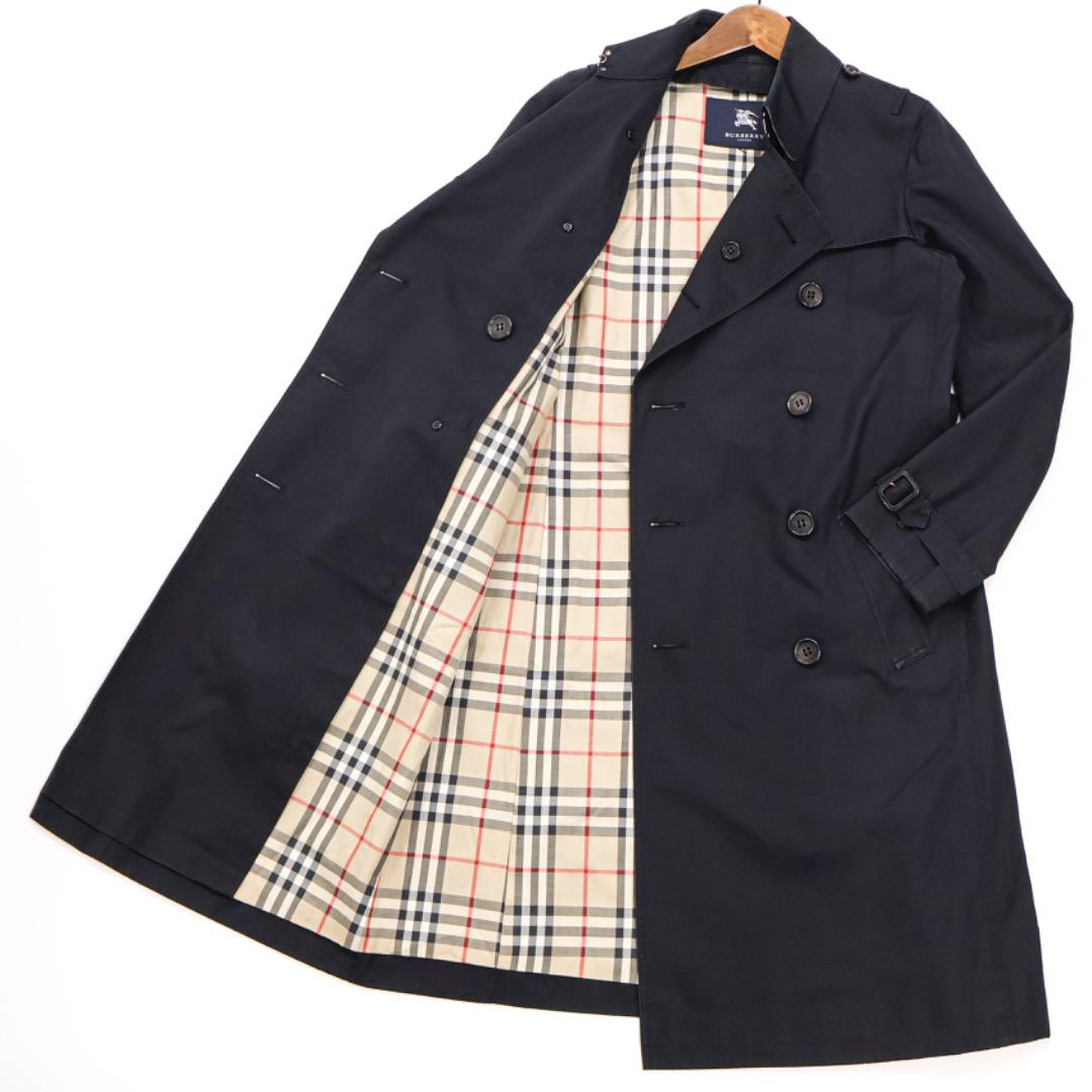 H5102-92◾️バーバリー　コットン　トレンチコート ノバチェック　Y2K