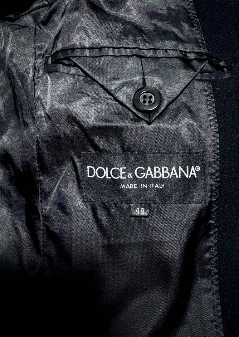【限定】Dolce & Gabbana 上質ウールメルトン チェスターコート48