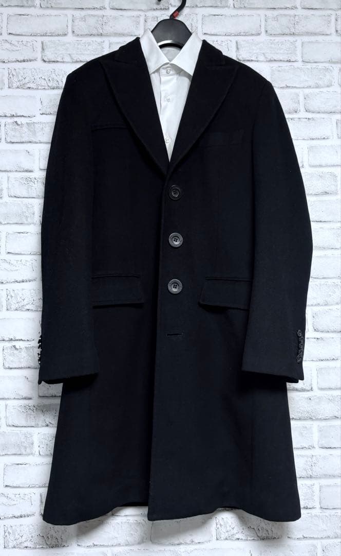 【限定】Dolce & Gabbana 上質ウールメルトン チェスターコート48