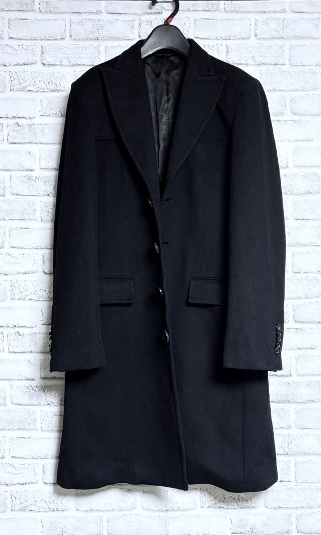 【限定】Dolce & Gabbana 上質ウールメルトン チェスターコート48