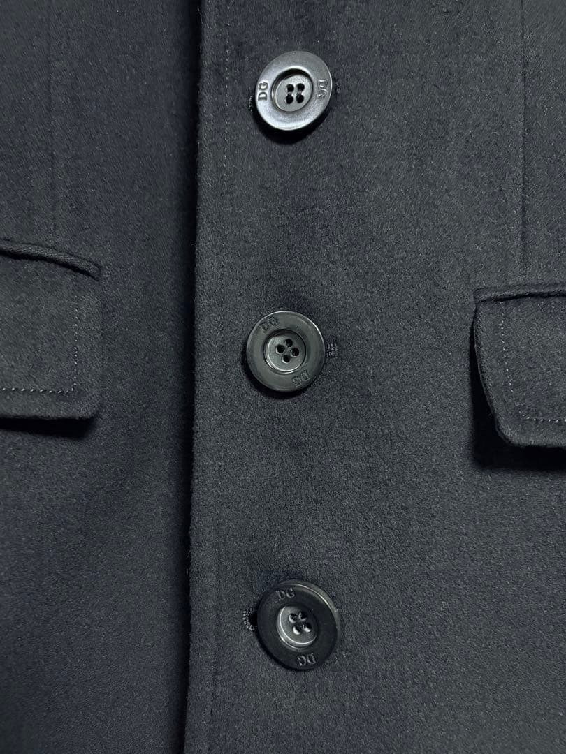 【限定】Dolce & Gabbana 上質ウールメルトン チェスターコート48