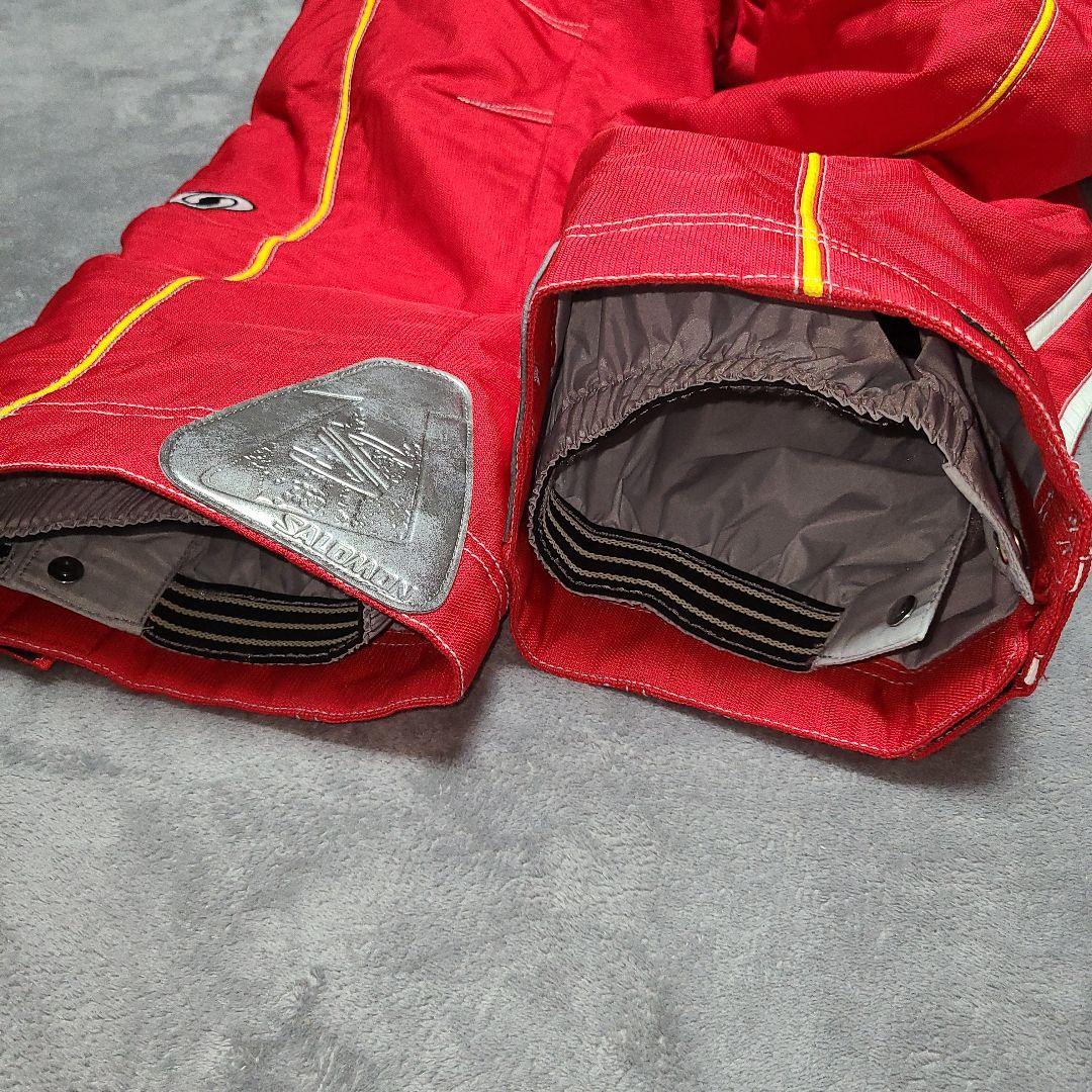 ✨️希少 貴重✨️サロモン スキーウェア パンツ ベスト 3点 L 赤 白