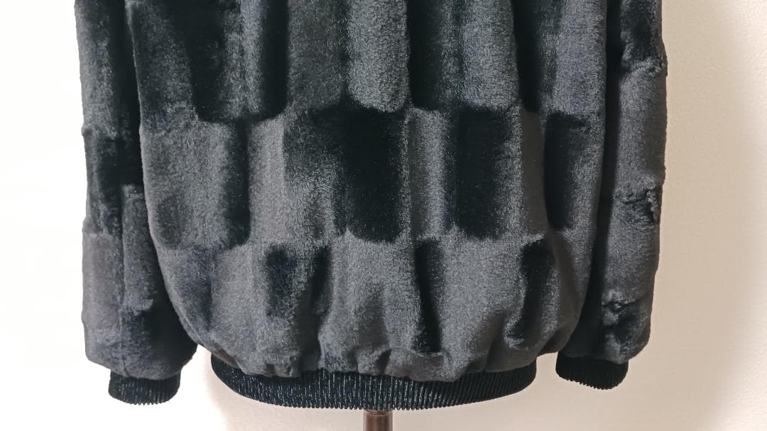 イタリア製 ミンク ＆ カシミヤ混 パカーフード付き 毛皮 防寒 日本サイズLL