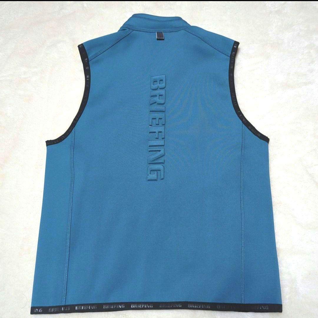 ♦レディース♦ブリーフィング　ベスト　3Dロゴ　ストレッチ　ブルー系　サイズS
