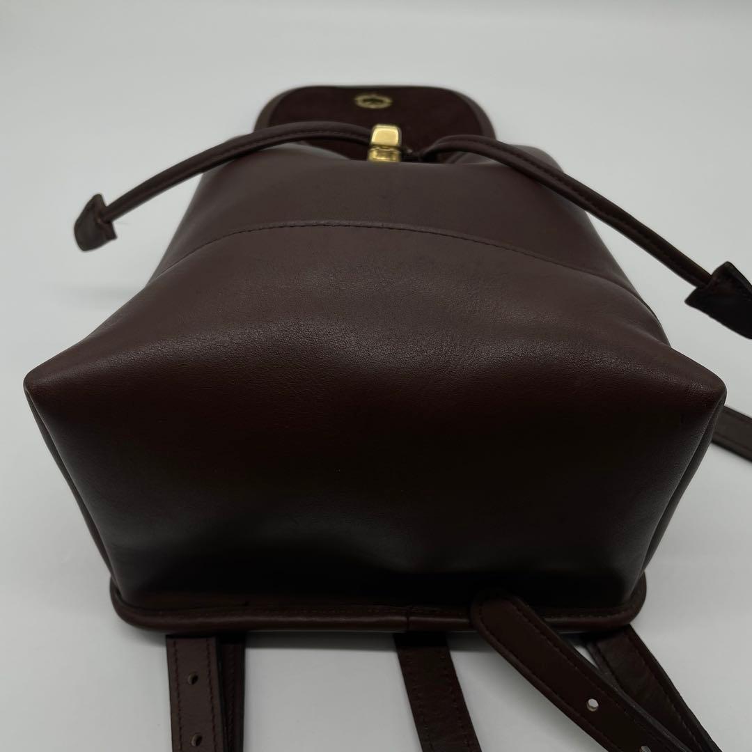 オールドコーチ　バックパック　リュック 9960ダークブラウン　レザー　良品
