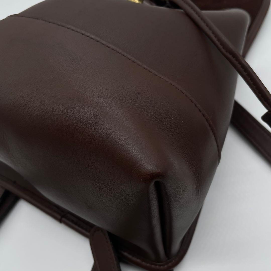 オールドコーチ　バックパック　リュック 9960ダークブラウン　レザー　良品