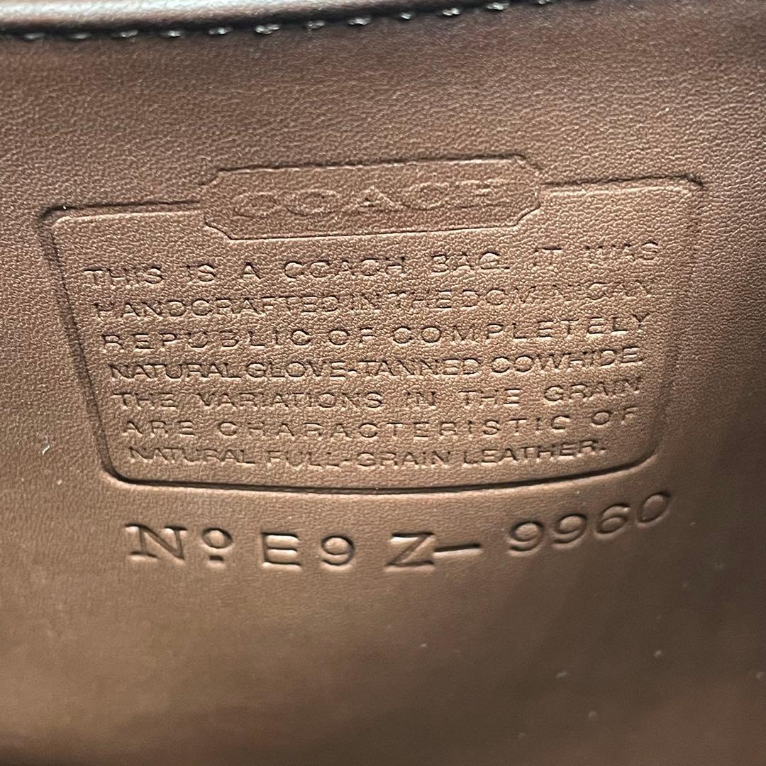 オールドコーチ　バックパック　リュック 9960ダークブラウン　レザー　良品