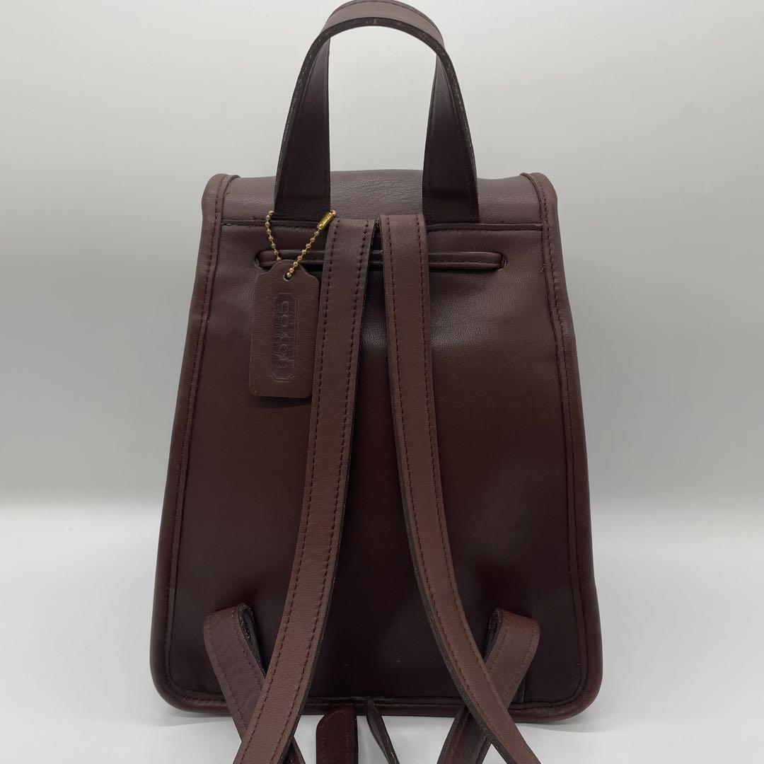 オールドコーチ　バックパック　リュック 9960ダークブラウン　レザー　良品