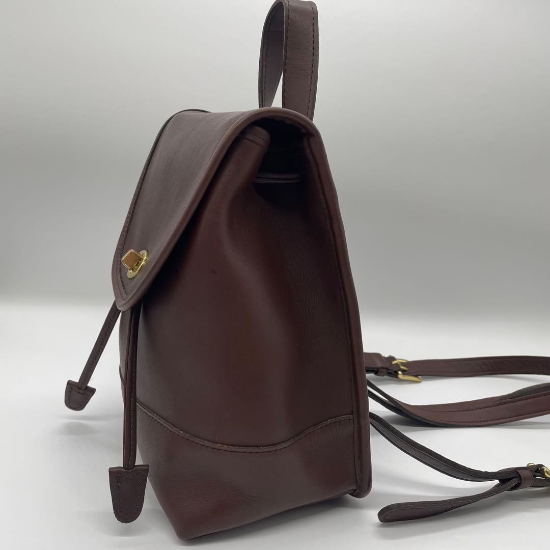 オールドコーチ　バックパック　リュック 9960ダークブラウン　レザー　良品