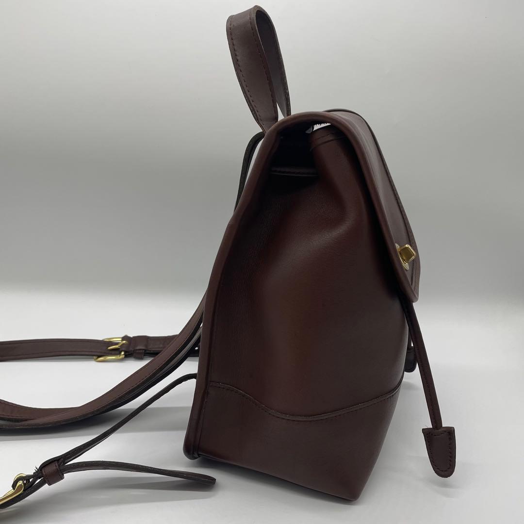 オールドコーチ　バックパック　リュック 9960ダークブラウン　レザー　良品