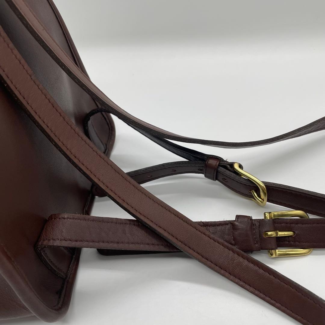 オールドコーチ　バックパック　リュック 9960ダークブラウン　レザー　良品