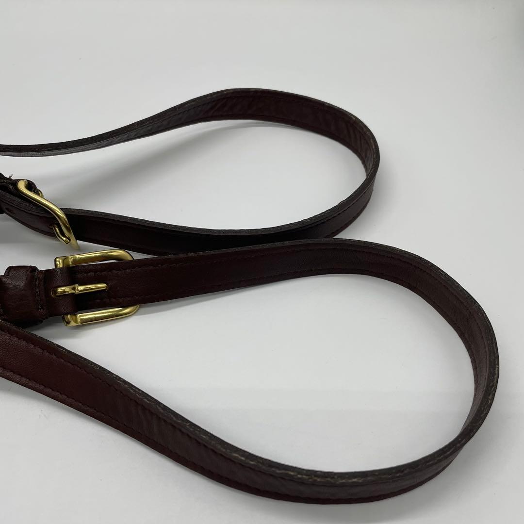 オールドコーチ　バックパック　リュック 9960ダークブラウン　レザー　良品