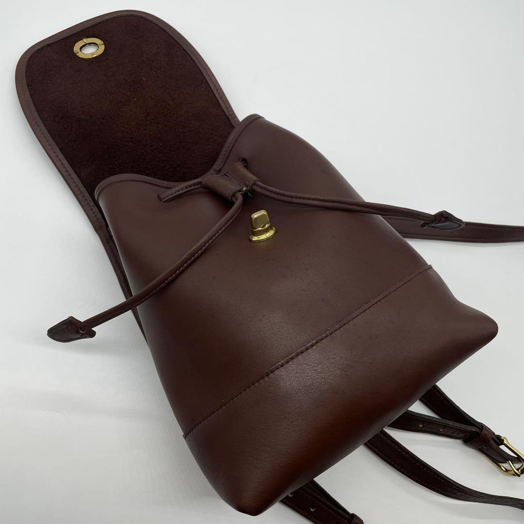 オールドコーチ　バックパック　リュック 9960ダークブラウン　レザー　良品