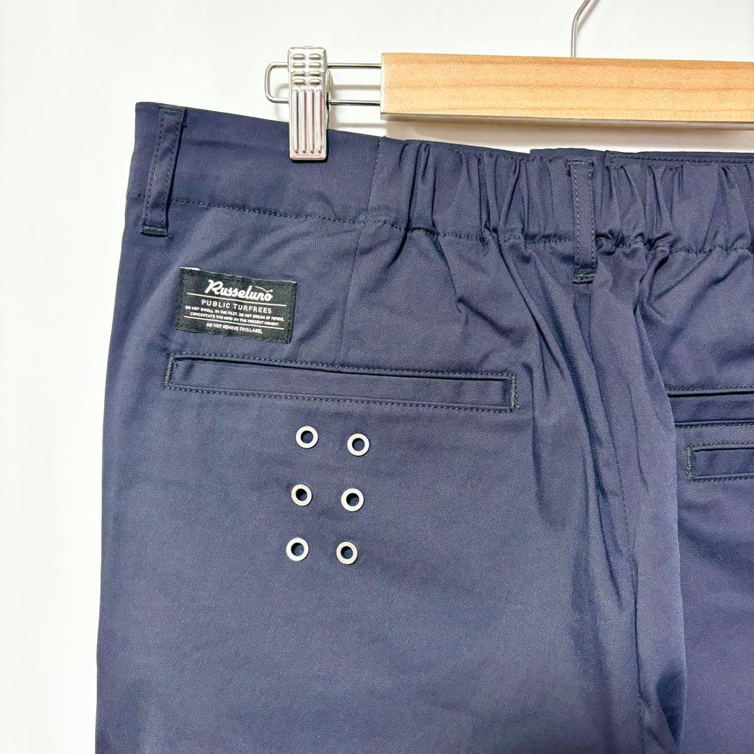 ラッセルノ ゴルフ ドライ ワーク スラックス ロングパンツ ネイビー XL 6