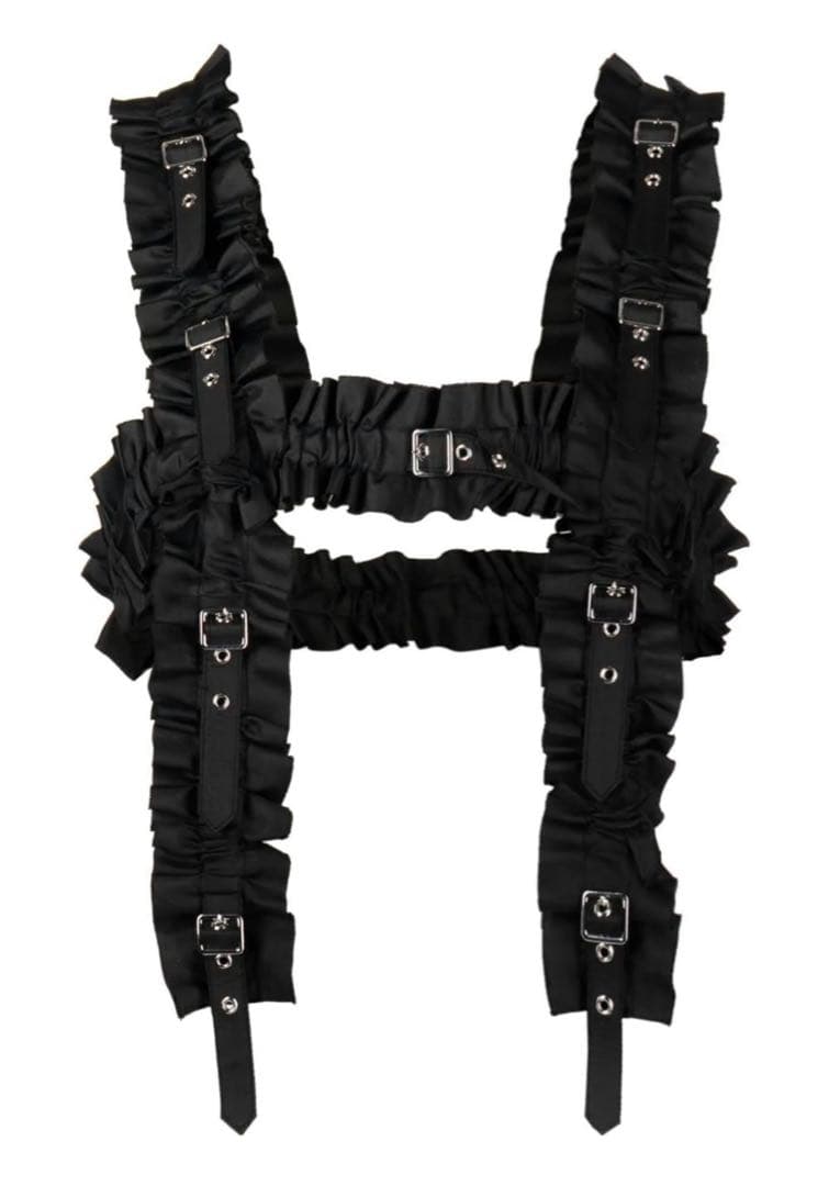 新品 AD2023 ノワールケイニノミヤ コムデギャルソン フリルハーネス