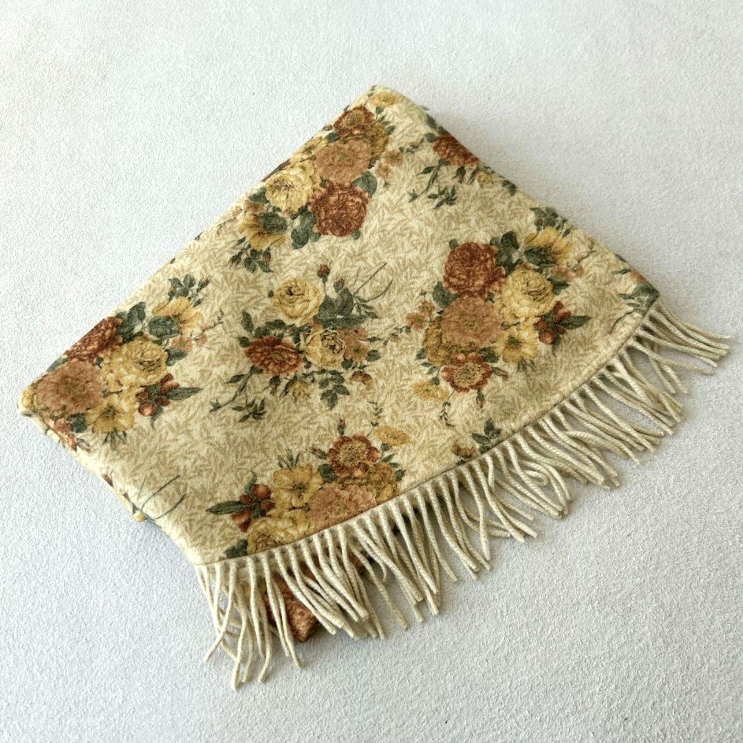 ロロピアーナ Loro Piana 大判ストール ショール カシミヤ100 花柄
