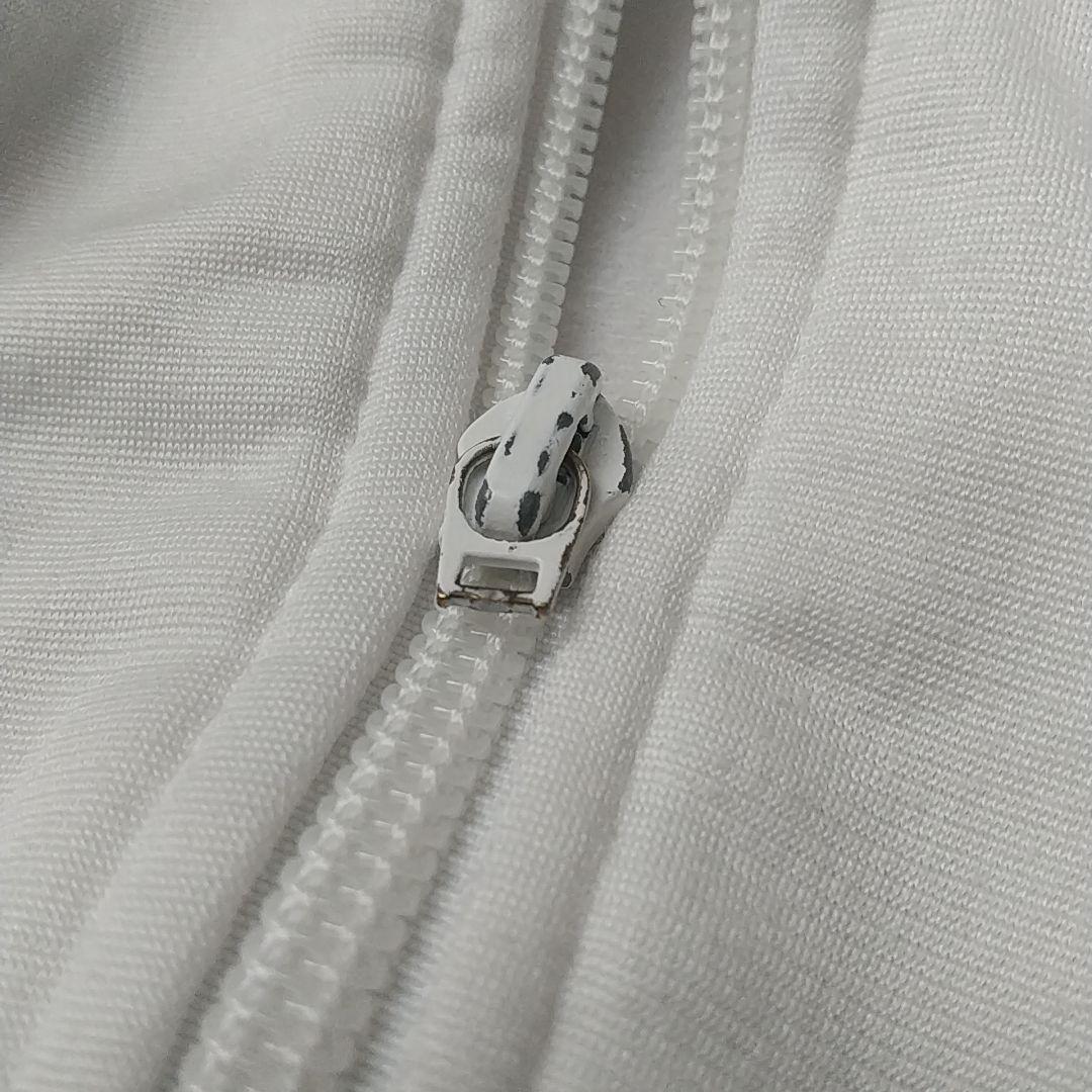 希少サイズ☆80s アディダス 刺繍ロゴ トラックジャケット 3L～ 白×紺